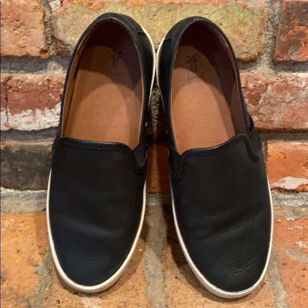 Frye slip on loafers